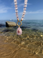 Load image into Gallery viewer, collar Cuarzo Rosa